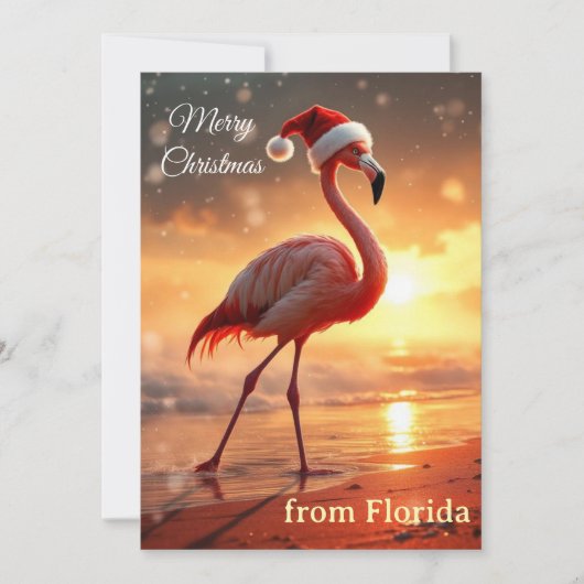 Flamingo Weihnachten (Vorderseite)
