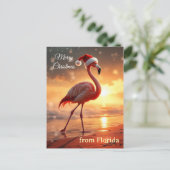 Flamingo Weihnachten (Stehend Vorderseite)