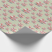 Flamingo Weihnachten Geschenkpapier (Ecke)