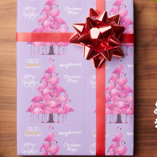 Flamingo Weihnachten  Geschenkpapier
