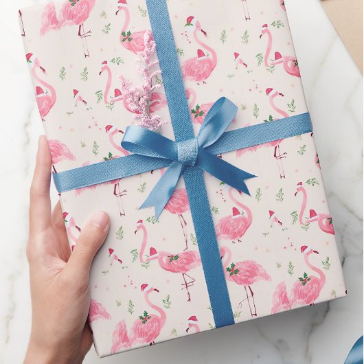Flamingo Weihnachten  Geschenkpapier