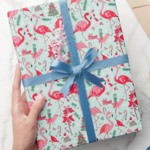 Flamingo Weihnachten Geschenkpapier