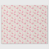 Flamingo Weihnachten  Geschenkpapier (Flach)