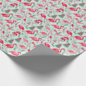 Flamingo Weihnachten Geschenkpapier (Ecke)