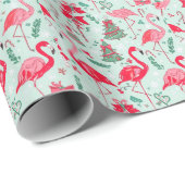 Flamingo Weihnachten  Geschenkpapier (Rolleneckpunkt)