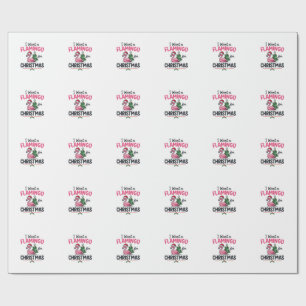 Flamingo Weihnachten Zitat Vektor Geschenkpapier