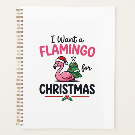 Flamingo Weihnachten Zitat Vektor Planer (Vorderseite)