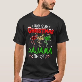 Flamingo-Weihnachtsbaum-Tiere Das ist mein Xmas Pa T-Shirt