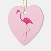 Flamingo Weihnachtsdekoration Keramikornament (Links)