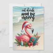 FLAMINGO Weihnachtsgeschenk Feiertagskarte (Vorderseite)