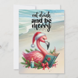 FLAMINGO Weihnachtsgeschenk Feiertagskarte