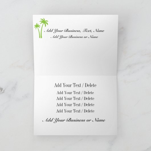 Flamingo-Weihnachtskarte - SRF Feiertagskarte (Innenseite)