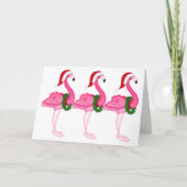 Flamingo-Weihnachtskarte - SRF Feiertagskarte (Vorderseite)