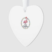 Flamingo Weihnachtslichter Urlaub Ornament (Vorderseite)
