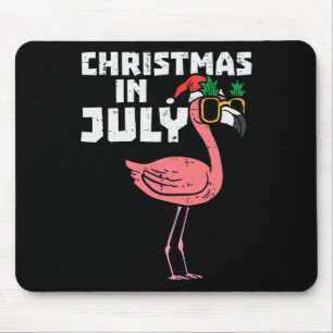Flamingo Weihnachtsmann Sonnenbrille Weihnachten i Mousepad
