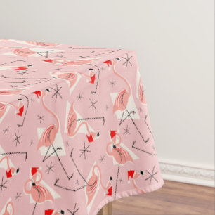 Flamingo Weihnachtsmänner Rosa Multi-Tischdecke Tischdecke