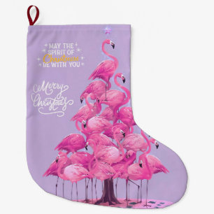 Flamingo-Weihnachtsstrümpfe Großer Weihnachtsstrumpf