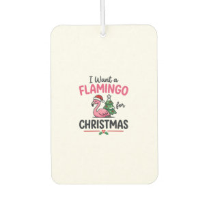 Flamingo Weihnachtszitat Vektor Autolufterfrischer