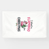 Flamingo-Weihnachtszitat-Vektor Banner (Horizontal)