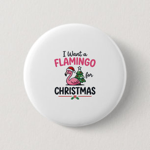 Flamingo Weihnachtszitat Vektor Button