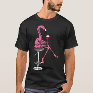 Flamingo-Weinparty T-Shirt