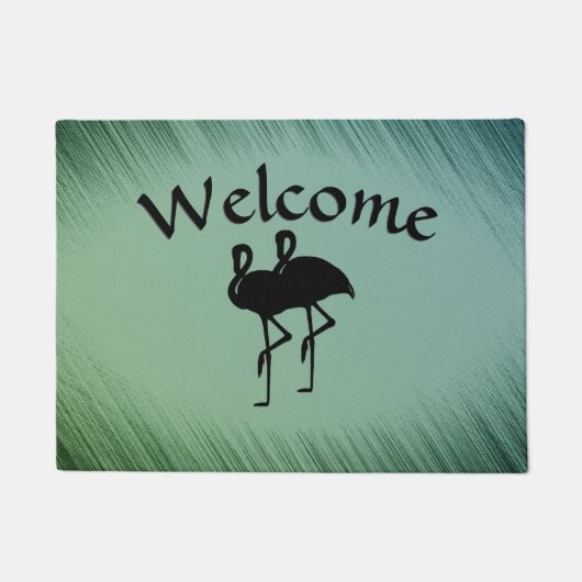 Flamingo Welcome Mat Fußmatte (Vorderseite)
