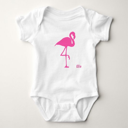 Flamingo-Weste Baby Strampler (Vorderseite)