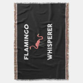 Flamingo Whisperer Novelty Flamingos Decke (Vorderseite Vertikal)