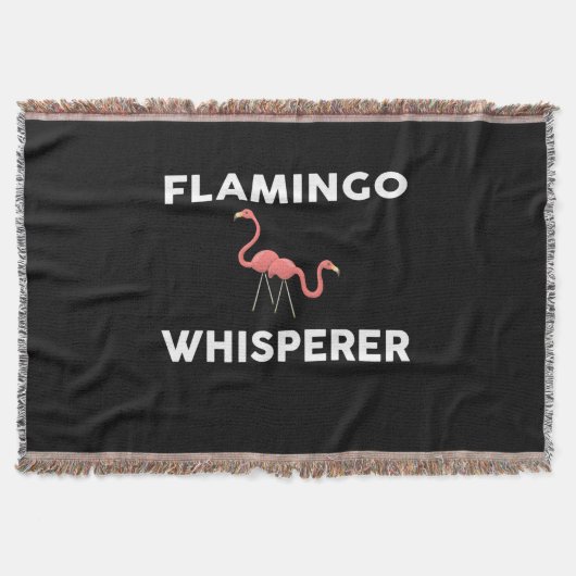 Flamingo Whisperer Novelty Flamingos Decke (Vorderseite)