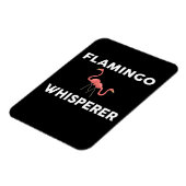 Flamingo Whisperer Novelty Flamingos Magnet (Linke Seite)