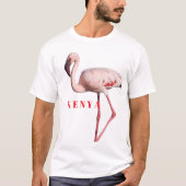 Flamingo Wildlife Portrait – Unisex Basic T-Shirt (Vorderseite)