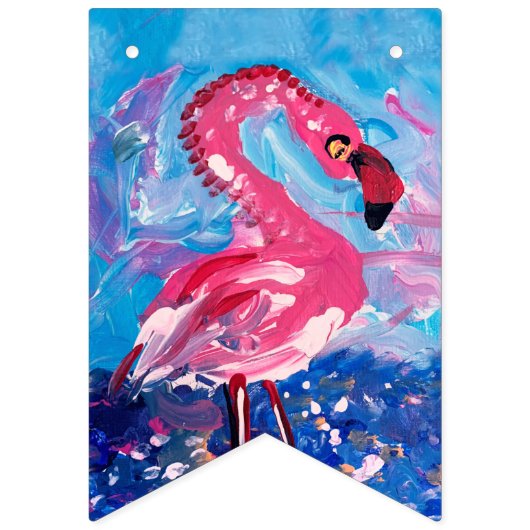 Flamingo Wimpelkette (Zweite Fahne)