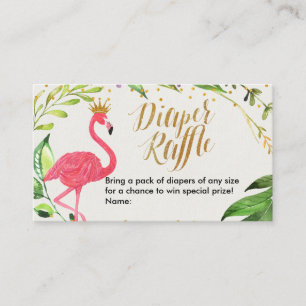 Flamingo - Windelraffle-Karte Begleitkarte