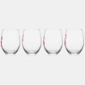 Flamingo Wine Glasses Weinglas Ohne Stiel (Links)