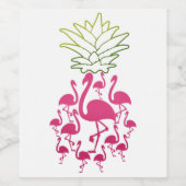 Flamingo Wine Sticker Funny Novelty Gift Weinetikett (Einzelnes Label)