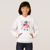 Flamingo Winterpulli Hoodie (Vorne ganz)