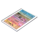 FLAMINGO WISDOM Spiral Notebook Notizblock (Linke Seite)