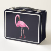 Flamingo with High heels Metall Brotdose (Vorderseite)