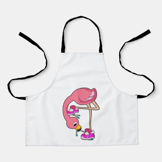 Flamingo with Shoes Schürze (Vorderseite)