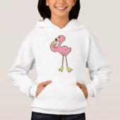 Flamingo with Waffle ice cream Hoodie (Vorderseite)