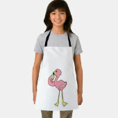 Flamingo with Waffle ice cream Schürze (Insitu)