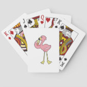 Flamingo with Waffle ice cream Spielkarten (Rückseite)