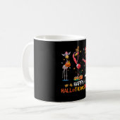 Flamingo | Womens Flamingo Happy HalloThanksmas Kaffeetasse (Vorderseite Links)