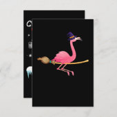 Flamingo| Womens Funny Flamingo Wittling Halloween Einladung (Vorne/Hinten)