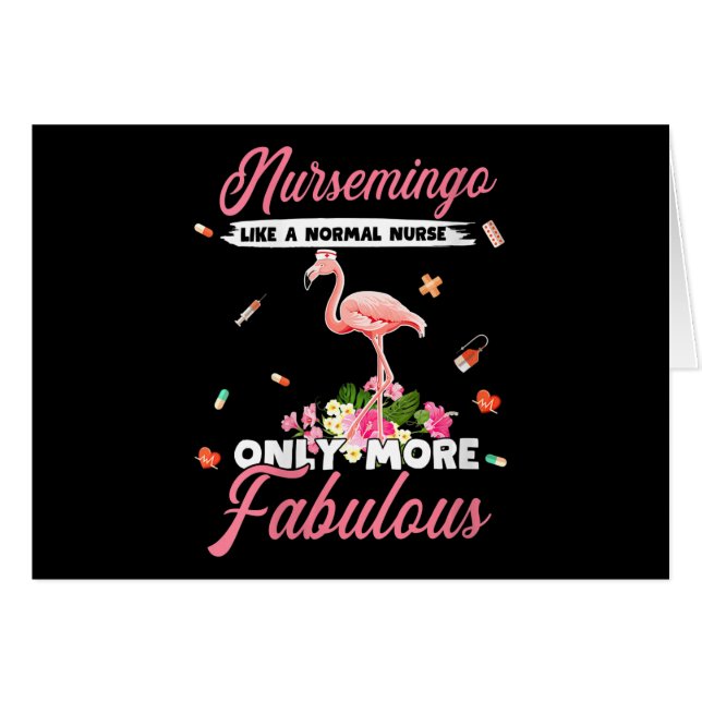 Flamingo | Womens Nursemingo Like Normal Nurse (Vorderseite (Horizontal))
