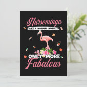 Flamingo | Womens Nursemingo Like Normal Nurse Save The Date (Stehend Vorderseite)
