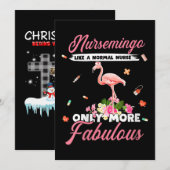 Flamingo | Womens Nursemingo Like Normal Nurse Save The Date (Vorne/Hinten)