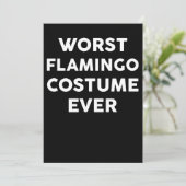 Flamingo | Worst Flamingo Costume Ever Save The Date (Stehend Vorderseite)