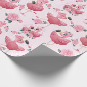 Flamingo Wrapping Paper Geschenkpapier (Ecke)