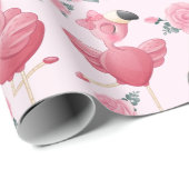 Flamingo Wrapping Paper Geschenkpapier (Rolleneckpunkt)